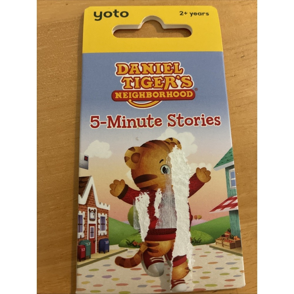 Yoto Audio Card Daniel Tiger's Neighborhood 5-Minute Stories Kids 40 Min Run NEW